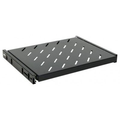 Bandeja perforada con guias telescopicas para rack.